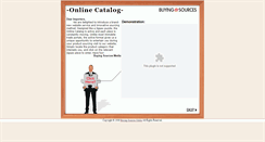 Desktop Screenshot of onlinecatalog.buyingsources.com